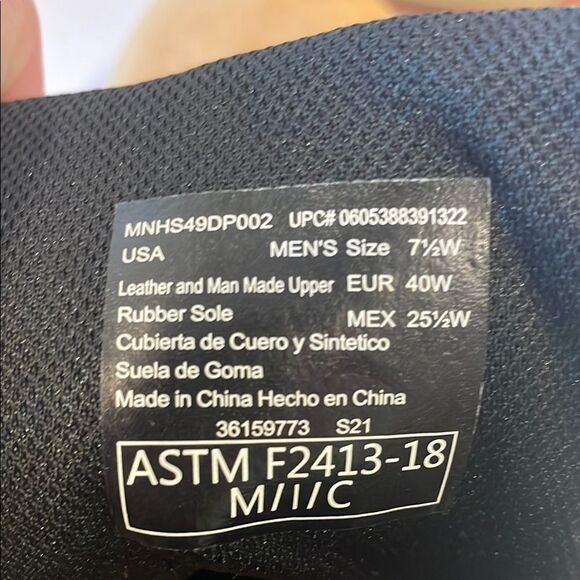 Tan High-Top steel Toe Ankle Boots with Padded Collar - Picture 7 of 8